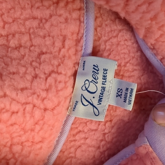 J. Crew vintage fleece Sherpa 1/4 zip fleece pullover size XS - Picture 4 of 5